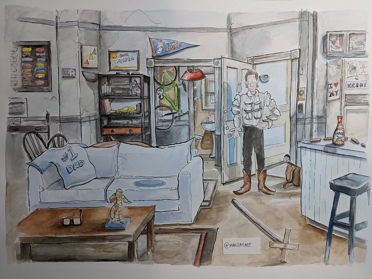 What's the deal with art? Prints and cards available soon at maxrayart.etsy.com <a href="/JerrySeinfeld/">Jerry Seinfeld</a> <a href="/IJasonAlexander/">jason alexander</a> <a href="/OfficialJLD/">Julia Louis-Dreyfus</a> <a href="/nbc/">NBC Entertainment</a> <a href="/netflix/">Netflix</a> <a href="/LarryDavidLD/">Larry David</a> <a href="/NoelGallagher/">Noel Gallagher</a> <a href="/NewYorkMets/">New York Mets</a> <a href="/Mets/">New York Mets</a>