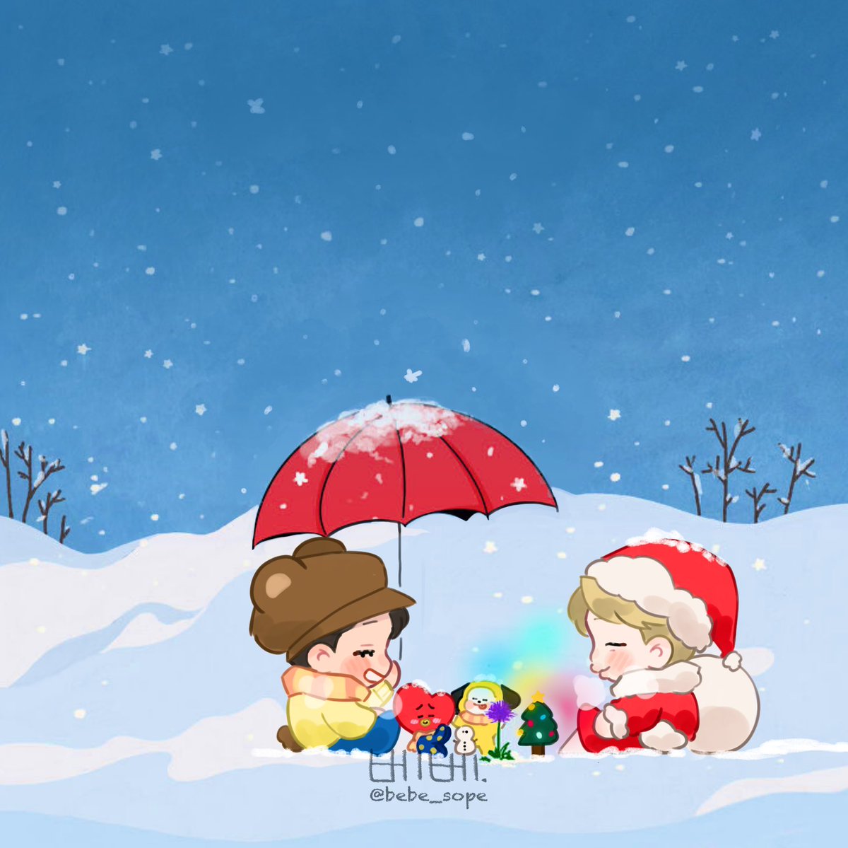 #SnowFlower x #ChristmasLove ❄️ <a href="/BTS_twt/">방탄소년단</a>