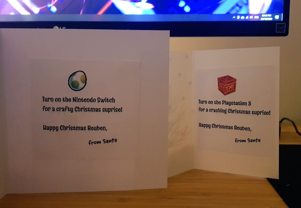 HeySamus's tweet image. Gifting digital isn't quite as exciting but I wouldn't have it any other way! #NintendoSwitch #PlayStation5