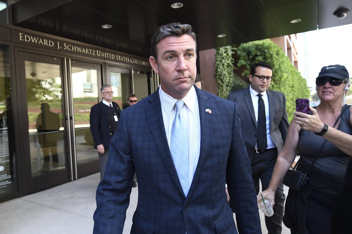 DUNCAN HUNTER, CHRIS COLLINS: Why were these two Republican Congresscritters the *first* two to support that Queens Mobster? Any prosecutor with some curiosity will have a *lot* of fun with that question! 