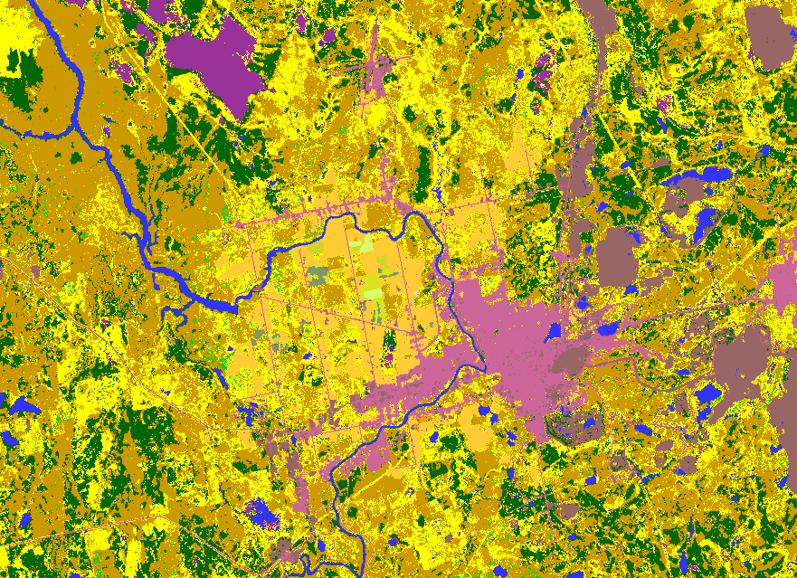 LeanderCampbell's tweet photo. Well 2020 has presented A LOT of challenges for #cropmap20. Fortunately we keep pressing on. Here is a SNEAK PEAK of our Ontario map that just finished processing. 1st image is of Eastern Ontario/Western Quebec. The 2nd image is of the Timmins area. https://t.co/Ak2ZHouDwq