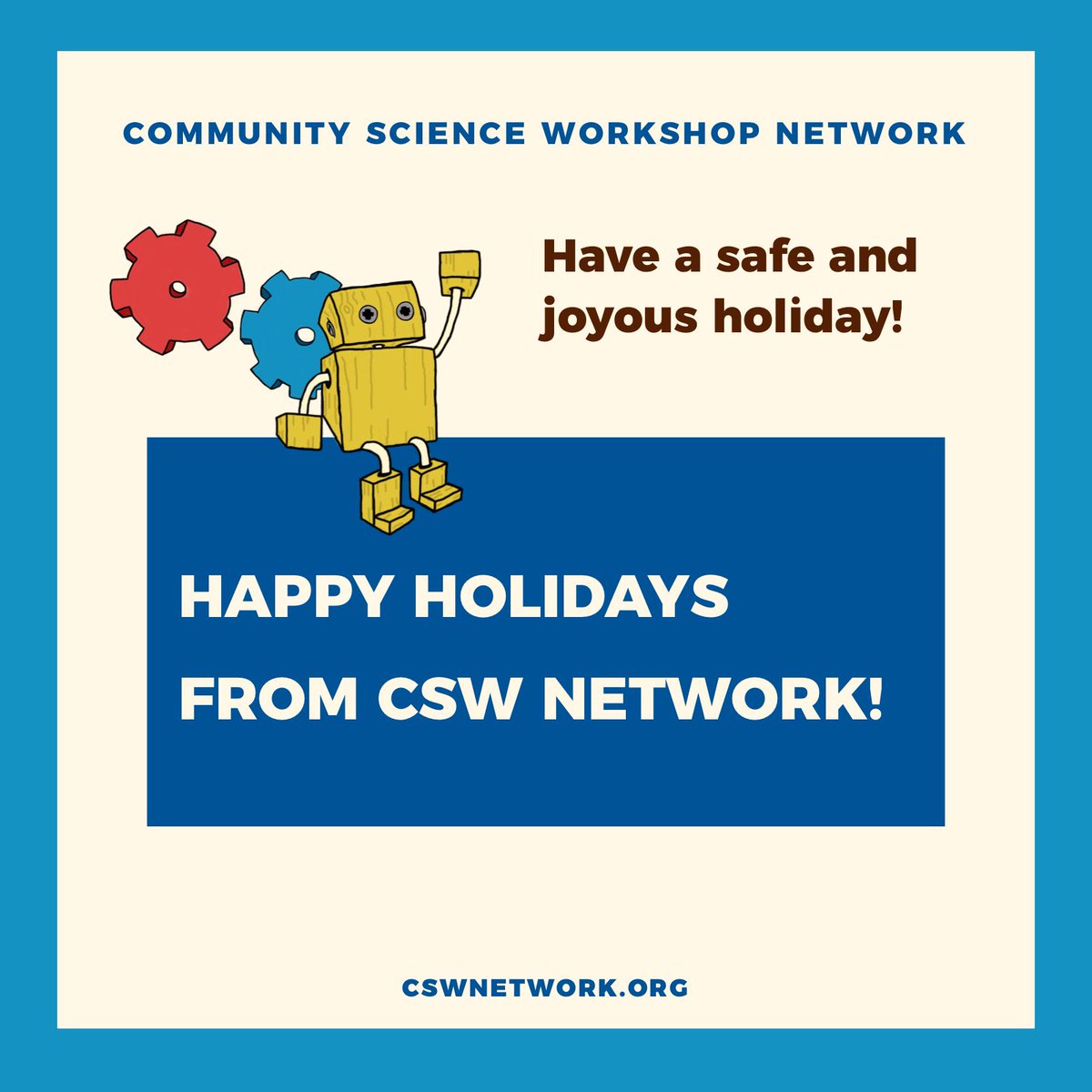 CSWNet's tweet image. Happy Holidays!