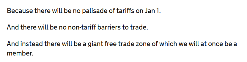 CoppetainPU's tweet image. It is indeed. In black and white, in @BorisJohnson's statement on EU negotiations: 24 December 2020:

"And there will be no non-tariff barriers to trade."

gov.uk/government/spe…

1. Whoever wrote it didn't know
2. Johnson didn't know

Both of them should have known.