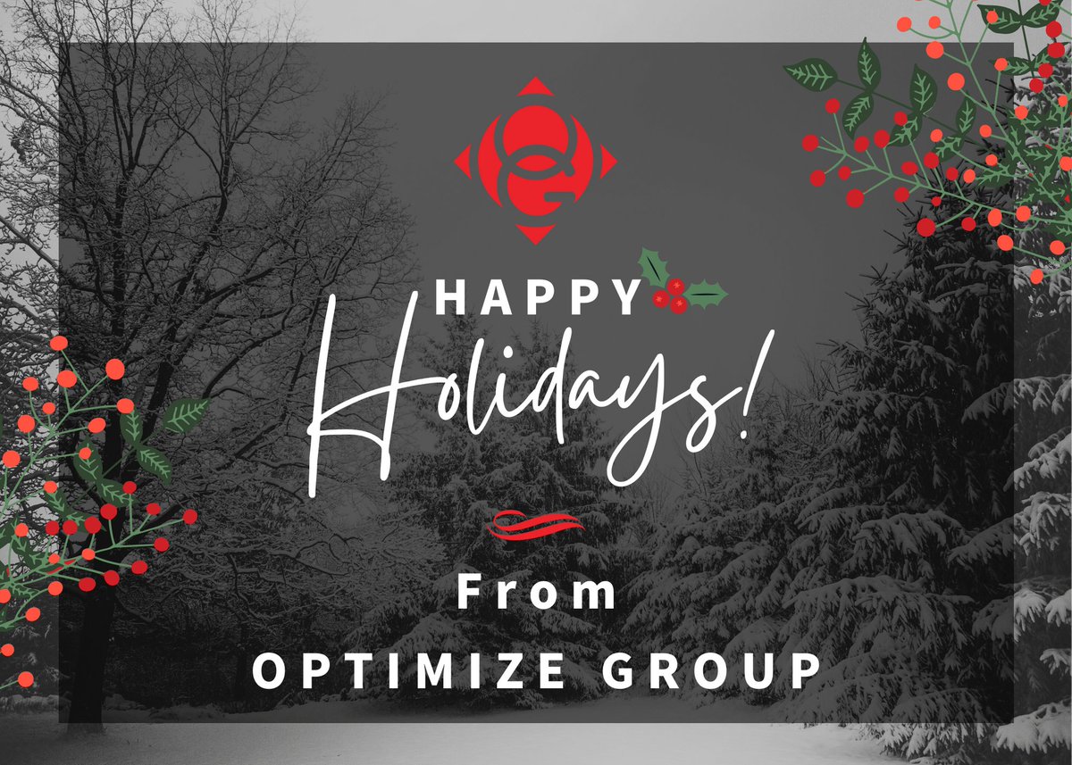 optimize_group's tweet photo. Happy Holidays from Optimize Group! We wish you and your loved ones a happy and healthy holiday season. https://t.co/LFa36r3yW2