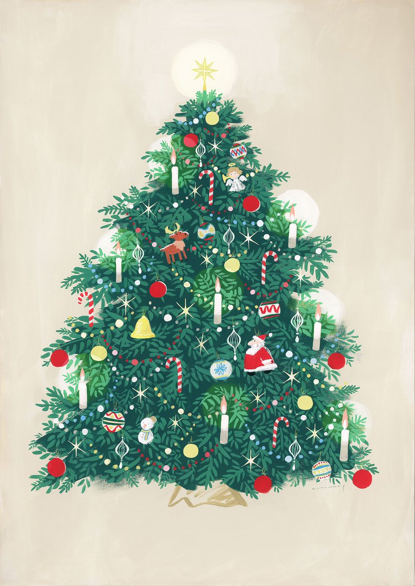 「【25】クリスマスの朝【メリークリスマス!】

#君がベッドで眠るころ #絵のア」|大桃洋祐のイラスト
