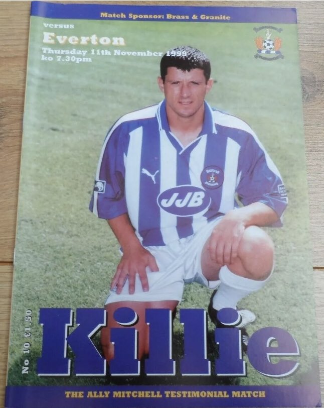 #186 Kilmarnock 1-1 EFC - Nov 11, 1999. EFCs final friendly match of the 1990s saw them travel to Scotland to face Kilmarnock in a testimonial match for Killies’ Ally Mitchell. EFC drew 1-1, with on-loan striker Tommy Johnson scoring for EFC. Johnson’s loan ended 2 weeks later.