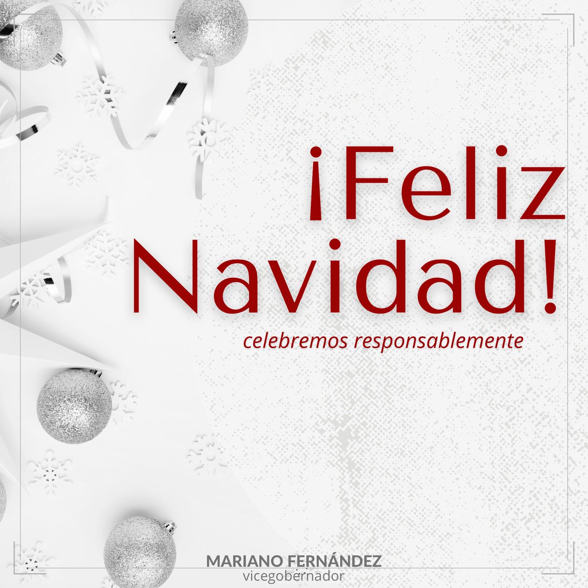 Celebremos y disfrutemos responsablemente con los recaudos necesarios para seguir cuidándonos 💪🏼

Les deseo que pasen una feliz #Navidad 🥂