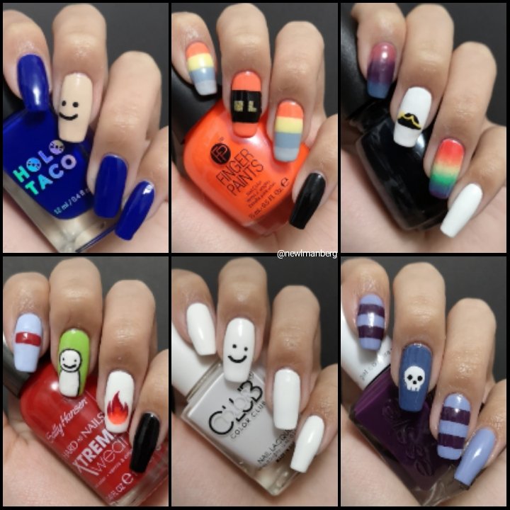 Pin By Cameron Masch On Nails In 2021 Anime Nails Minecraft Nails Mc Nails