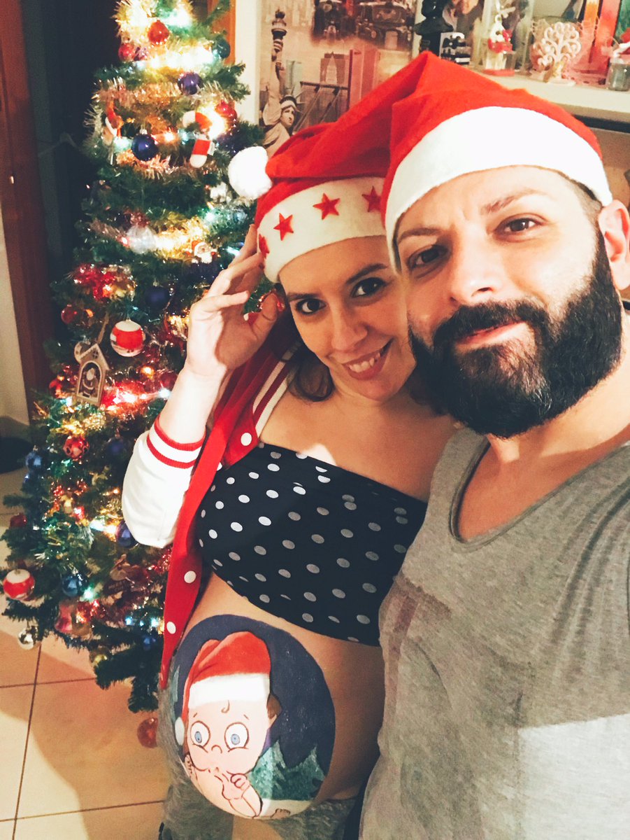 CFab50's tweet photo. It’s the most wonderful time of the year ✨

Grazie a mia cugina Carola Iacona 
per il disegno sul pancione 🥰

#xmas #merrychristmas #SantaClausIsComingToTown #buonnatale #auguri #ItsTheMostWonderfulTimeOfTheYear https://t.co/ZyJaH2Jm8f