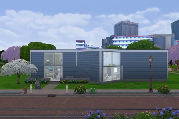 I saw <a href="/lilsimsie/">Kayla</a> made a Christmas Tree house... so I made the Jewish Star House on #TheSims4 Gallery! Check it out!