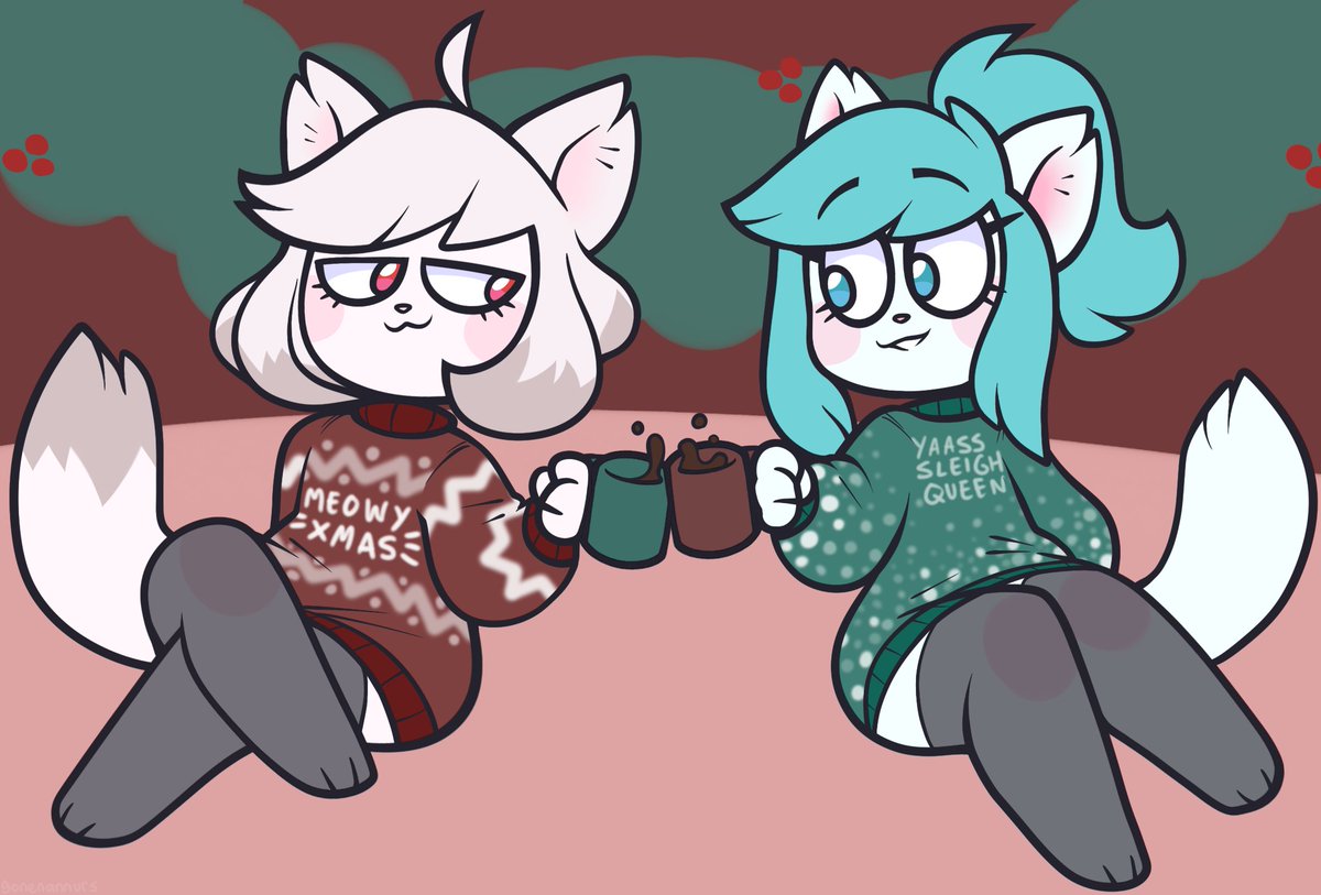 gonenannurs's tweet photo. two kitty cats enjoying the season☕ https://t.co/Vg7wJ8L4fR