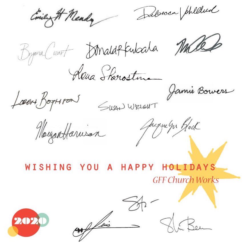 GFFChurchWorks's tweet photo. Wishing you a happy and healthy holiday season!

#churchdesign #churcharchitecture #creatingmemorableplaces https://t.co/lJDgs3z6TE