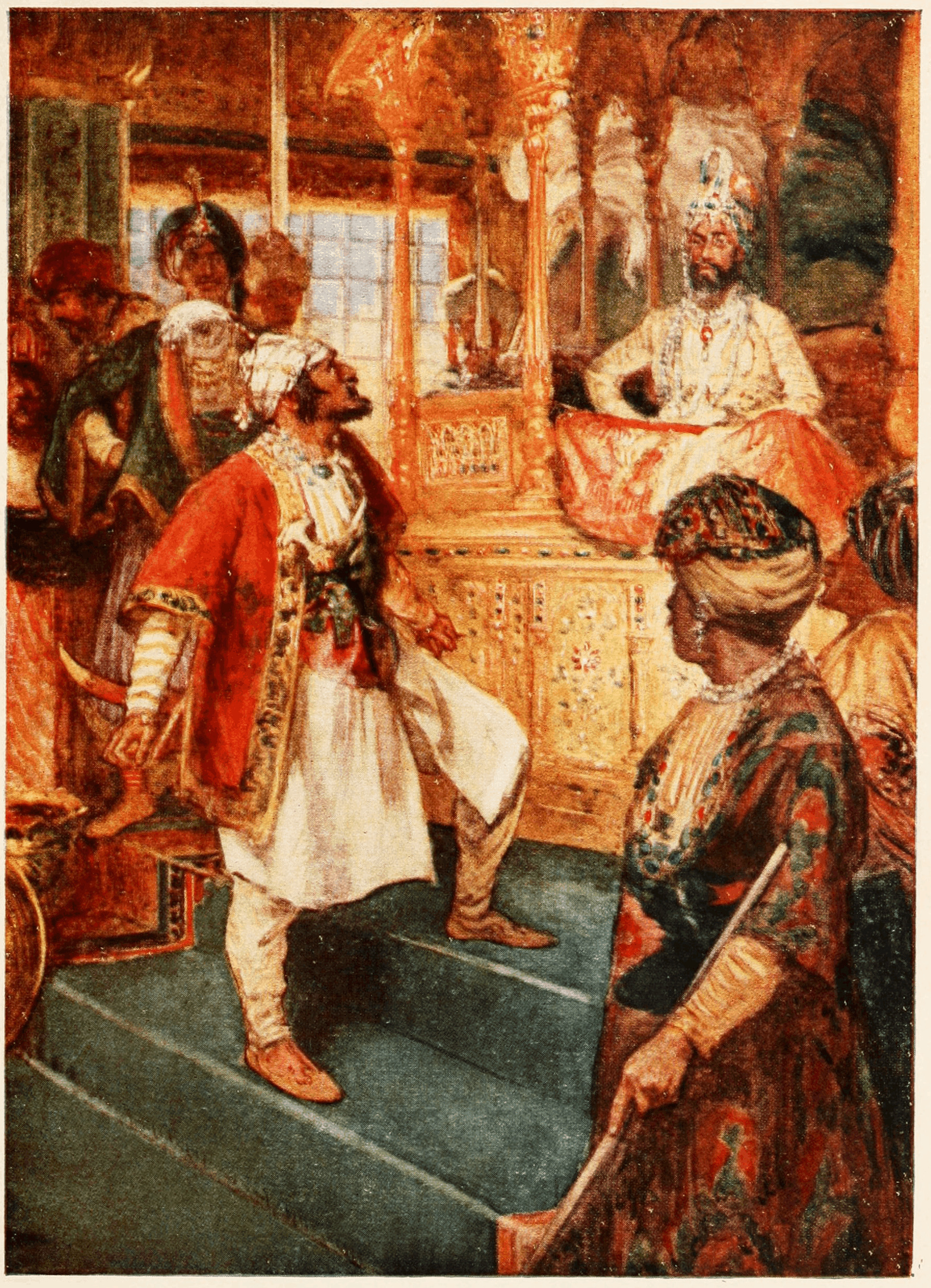hindu aesthetic on Twitter "Chhatrapati Shivaji Maharaj in captivity with his son Shri Sambhaji