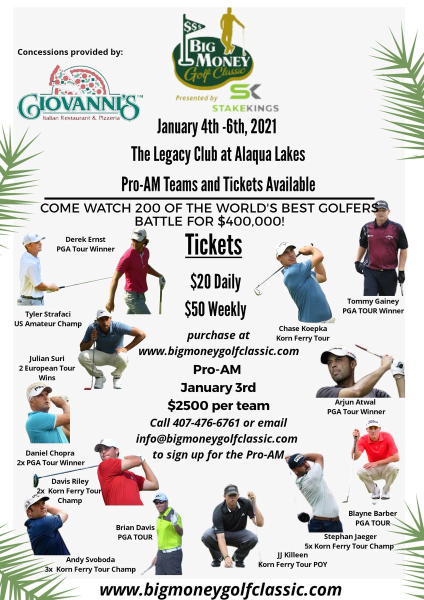 bigmoney_golf's tweet photo. Like and Retweet for a chance to win 4 weekly passes!!! https://t.co/A19uz8DqWt