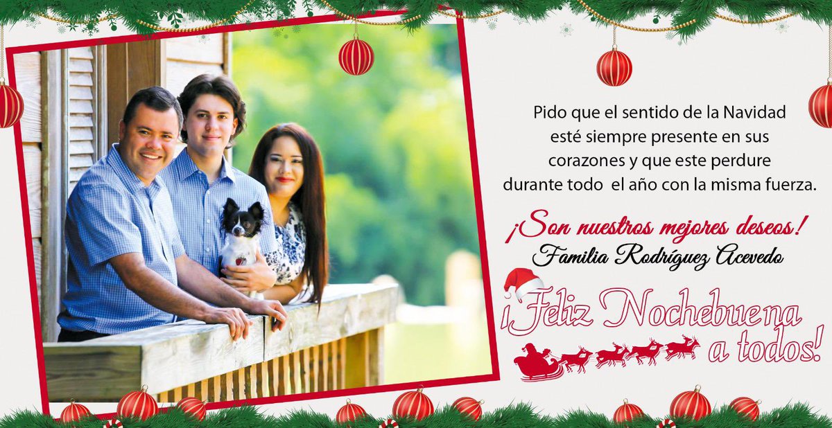 ¡Hoy celebramos una noche especial, donde celebramos la llegada del verdadero sentido de la Navidad, JESÚS! Que sea un tiempo de unidad familiar, esperanza y mucha fe para ustedes, mi amado pueblo de Lares. Feliz Nochebuena!