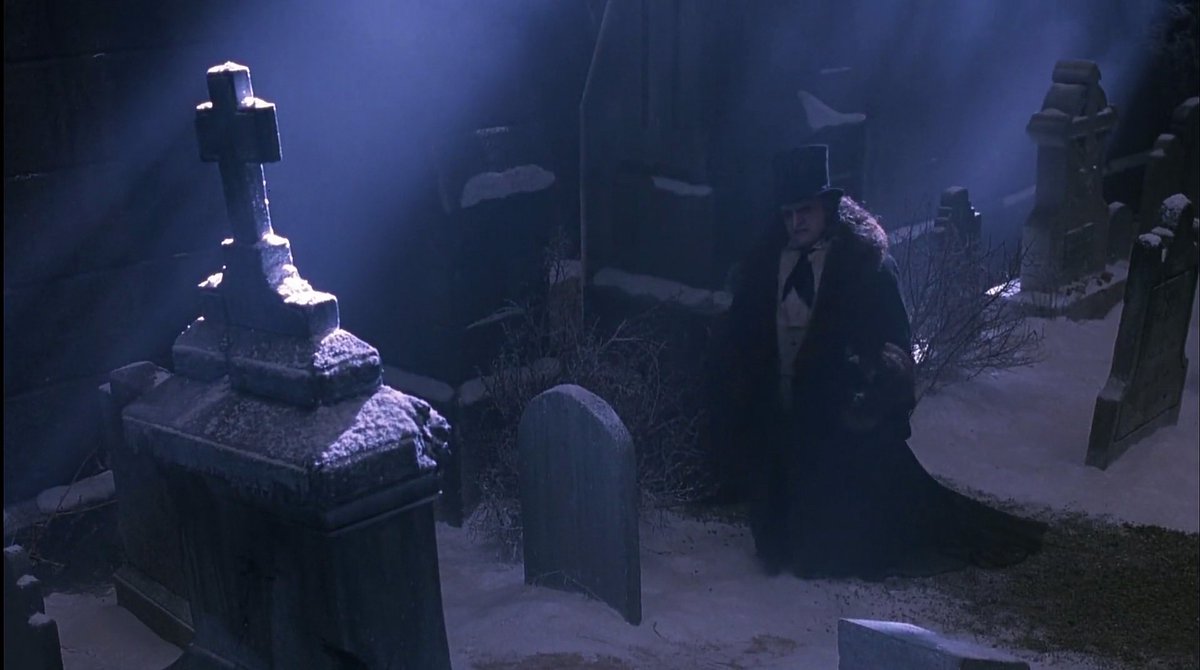 THIS IS CINEMA.(I mean this unironically. I marvel at how unreservedly Burton “goes for it” in the silent sequence of the Penguin visiting his parents’ grave.Complete with soaring score, canter angles, and melodramatic (and stage managed) drop to his knees.Glorious.)