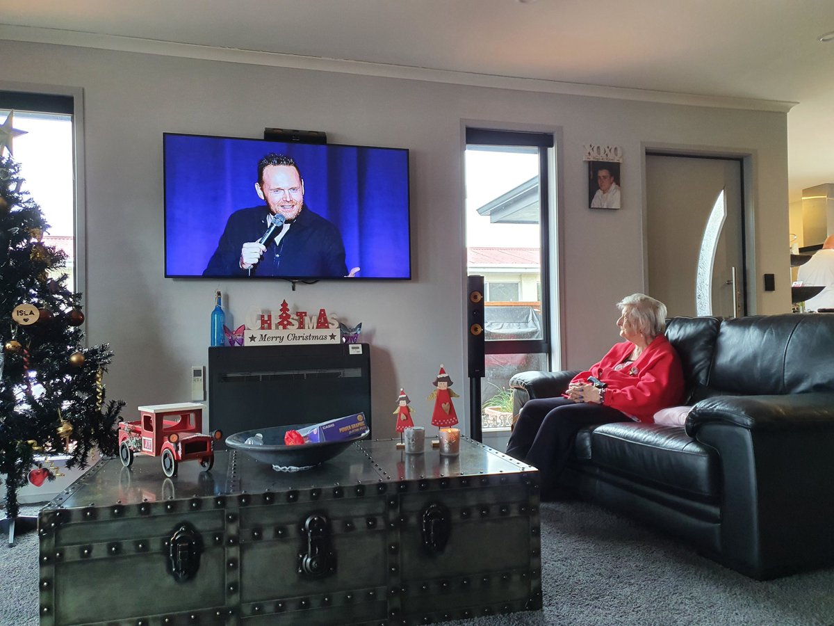 My Grandmother has dementia, she doesn't recognize family anymore. But today, during Xmas lunch she sat and watched <a href="/billburr/">Bill Burr</a> and laughed like crazy for the first time in years. It made Christmas day for me.