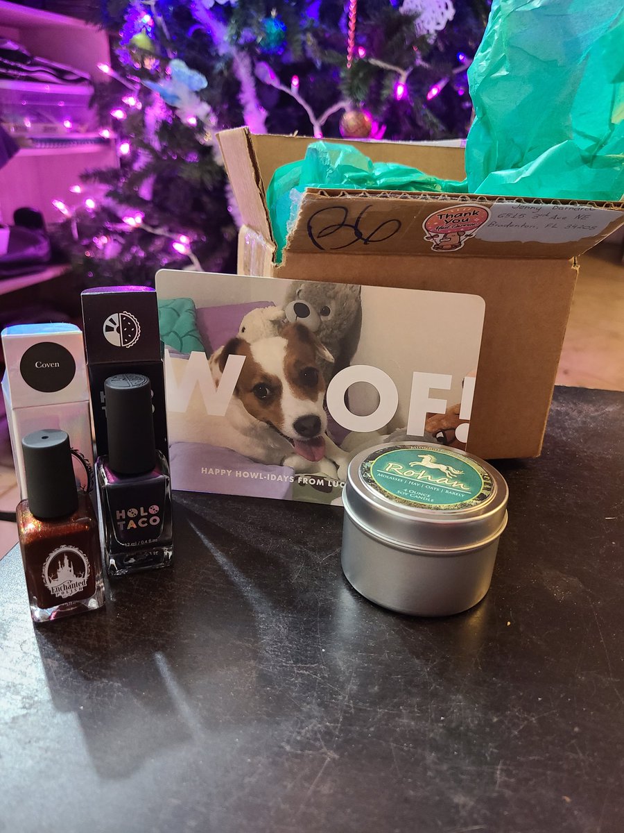 tale_oldastime's tweet photo. Omg what adorable and appropriate gifts! I love the lucky card! Thank you sooooooo much @rebeccavis https://t.co/zvEjO1xPDx