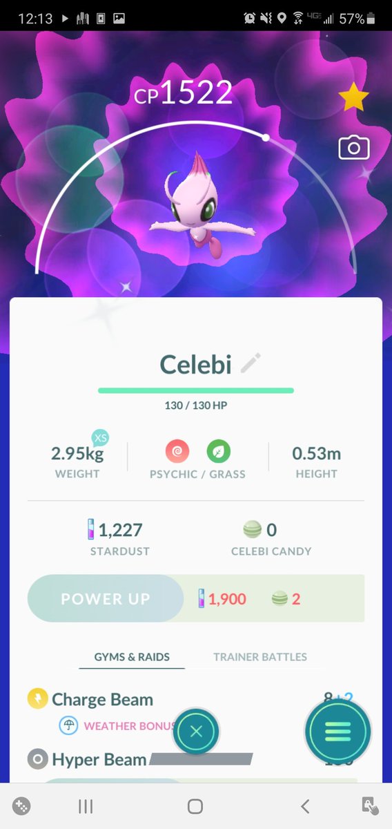 DrexLock's tweet image. Christmas 2020 is off to a great start so far. It&apos;s Christmas Eve and I landed a near perfect shiney Celebi in @PokemonGoApp from the comfort of my couch #PokemonGO #Pokemon