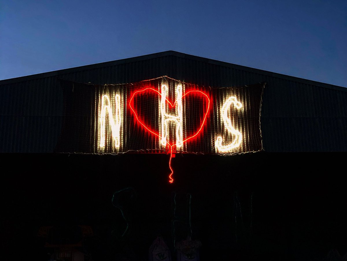 Proud to display this incredibly important message on the grain store this Christmas, a picture paints a thousand words...THANK YOU to all our selfless healthcare professionals for doing such a stellar job, we are truly grateful #trueheroes #staypositive
