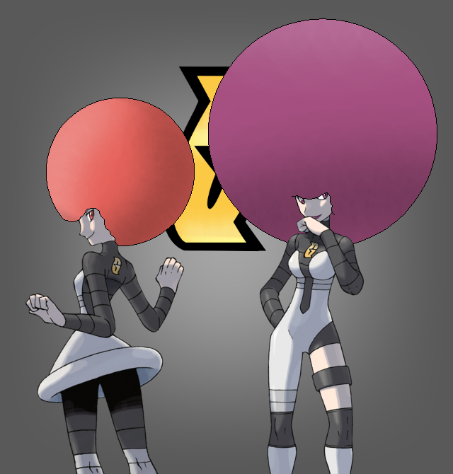 Pokesmashbros If You Are Named After A Planet You Should Look Like A Planet Which Is What Team Galactic S Mars And Jupiter Did For Their Hairstyles Afro アフロ ポケモン Pokemon