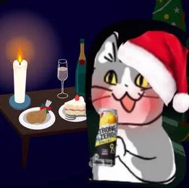 @karaage_rutsubo クタクタサンタ猫の前にあるクリスマスキャンドル🕯が、仏壇のロウソク に見えるんだが。。
メリークリスマス 