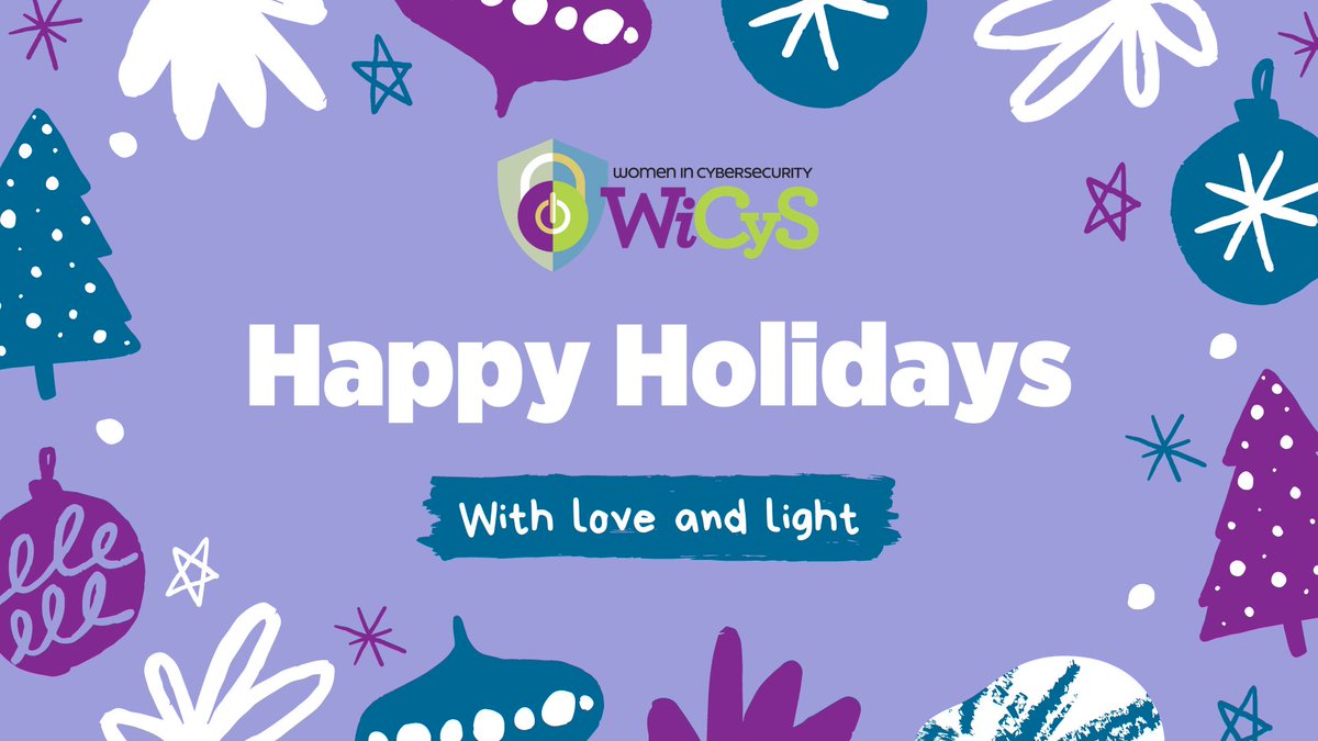 Even if the holidays may look a bit different this year, we feel the warm embrace of this community each and every day. Wishing you all safe and happy holidays 💚💜
#SeeHerAsEqual #womenincybersecurity