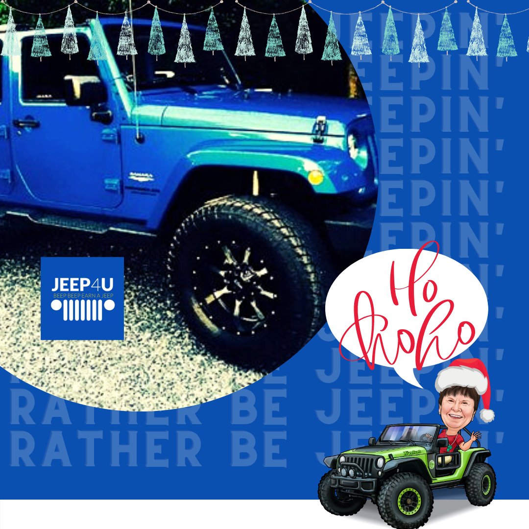 EarnAJeep's tweet photo. Ho! Ho! Ho! 🎅🏼 Take this Christmas to a whole new level –Merry JEEP-Mas!! Secret Santa Yourself this Holiday!
 
Want to know how? Check this ebook: https://t.co/kEvi8W7EDm
#jeeps4ucoach #earnajeep #takehomeajeep #jeeplovers #jeepcommunity #jeephellcat #jeepgirl #onlinebusiness https://t.co/1WLM0CpXqM