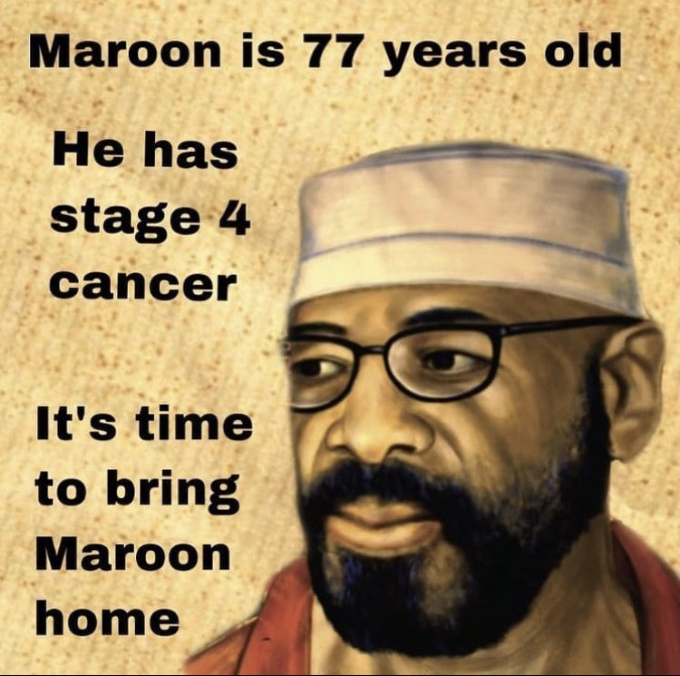 JusL_Vee's tweet photo. #MercyForMaroon: Bring Maroon Home For The Holidays! 

#FreeMaroon 
#FreeEmAll https://t.co/vjBAis3Mbu