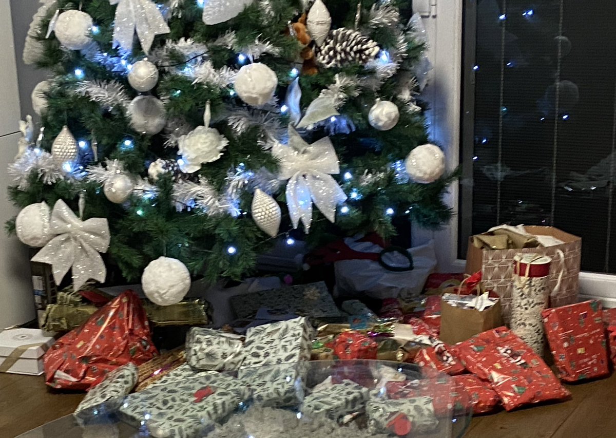 This is not a present boasting post. OK it is, in the fact that we still keep the presents and stocking presents a surprise (#have19/15 year old) until they wake up. Traditions are who we are, behind are morales .#moralesareforlife