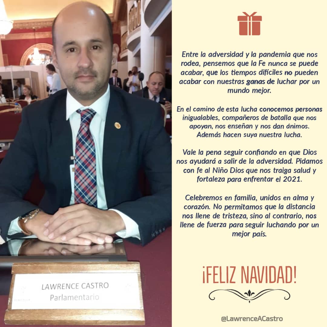 ¡Feliz navidad!

Que la fe y esperanza cubra nuestros corazones y nos llene de fuerza para combatir todas nuestras batallas. Sigamos trabajando para que tengamos unas navidades en las que el abrazo en familia sea lo que prevalezca.