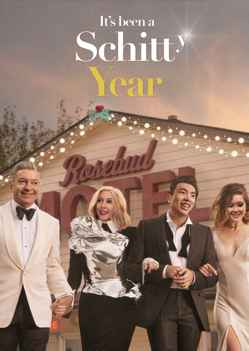 bridgette_rob's tweet photo. Ew David, 2020 was like, so terrible. 2021 though, love that journey for us. Happy holidays from the O’Robertsons! Per usual, my mom killed it with the card. @danjlevy @Realeugenelevy @annefrances @SchittsCreek https://t.co/iLiccejGmn