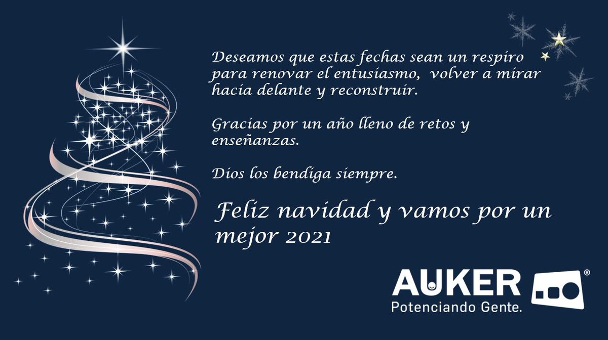 Gracias por estar y aprender juntos este año!!Lo mejor para ustedes, sus familias, amigos y equipos... Nos deseo salud, paz, entusiasmo y prosperidad!! Dios les bendiga siempre!!  Feliz Navidad!!