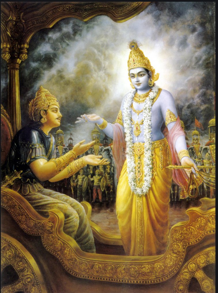 GunduHuDuGa's tweet image. #GitaJayanti 

Srimad Bhagwad Gita - words are incapable of describing the magnificence and impact of this divine discourse by Sri Krishna. When one faces challenges, it is prescribed to read SBG. 

Presenting 7 of my favorite shlokas which I read atleast once a day
🙏🕉️🙏
1/