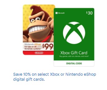 nintendo gift card 30
