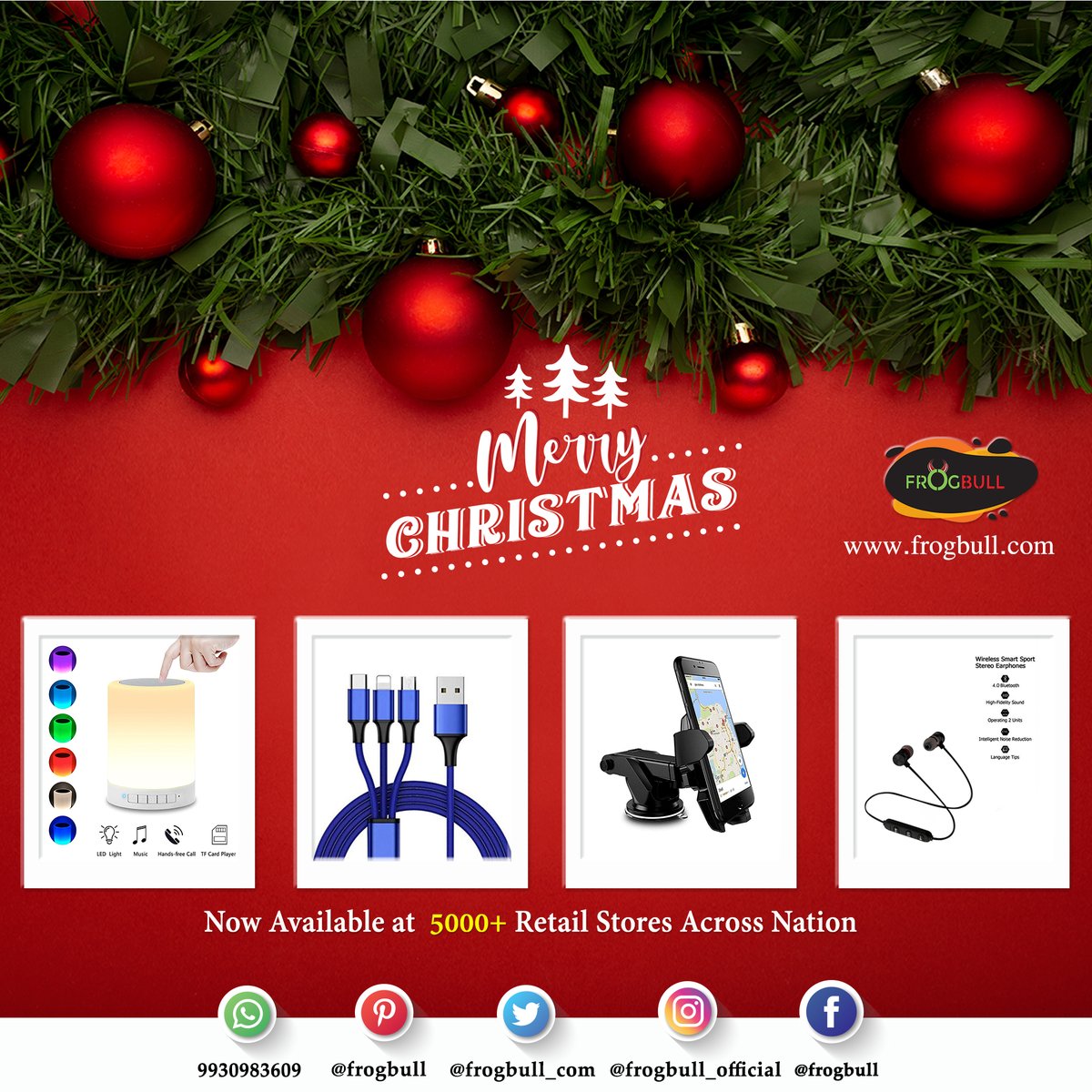 Frogbull_com's tweet photo. Merry Christmas! May God showers your life with unlimited blessings on this day!

Visit us on https://t.co/KUcPJ0yzRA

#Frogbull #FrogbullAccessories #MobileAccessories #MerryChristmas #Christmas2020 #Xmas2020 #Christmas #ChristmasGifts #ChristmasIsComing #NewYear #NewYear2021 https://t.co/fpeBptKKqQ
