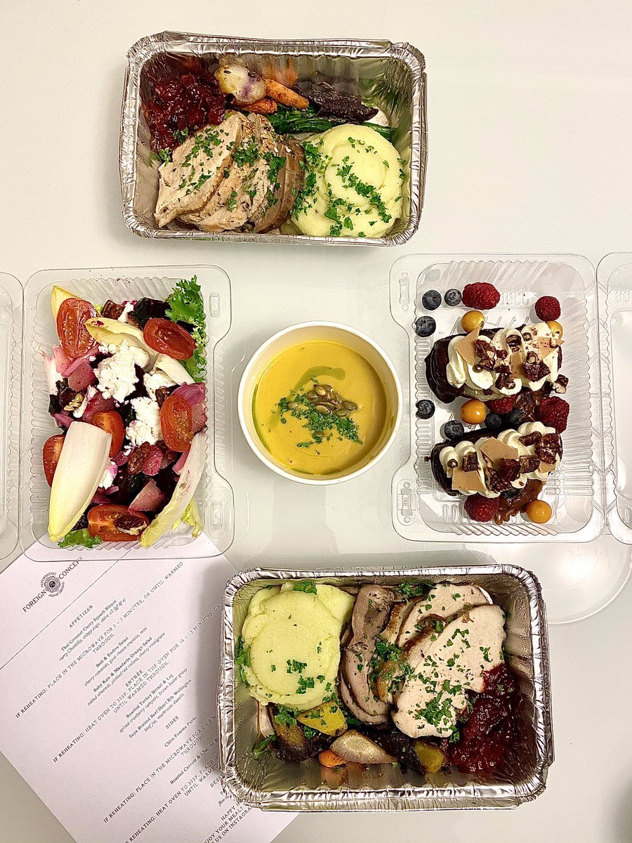 acc02115's tweet image. @Chefdly Just had @EatForeign  Christmas Dinner.  The thai coconut curry squash bisque was godly.  👍👍