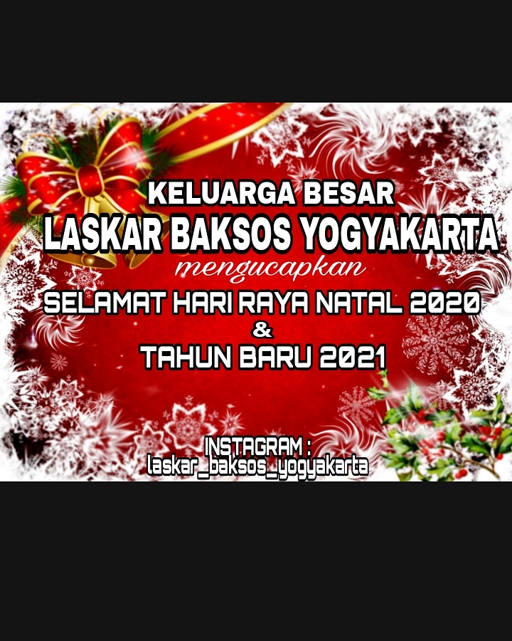 BaksosLaskar's tweet photo. Marry Cristismas dan Happy New Year https://t.co/9TCWccUjzS