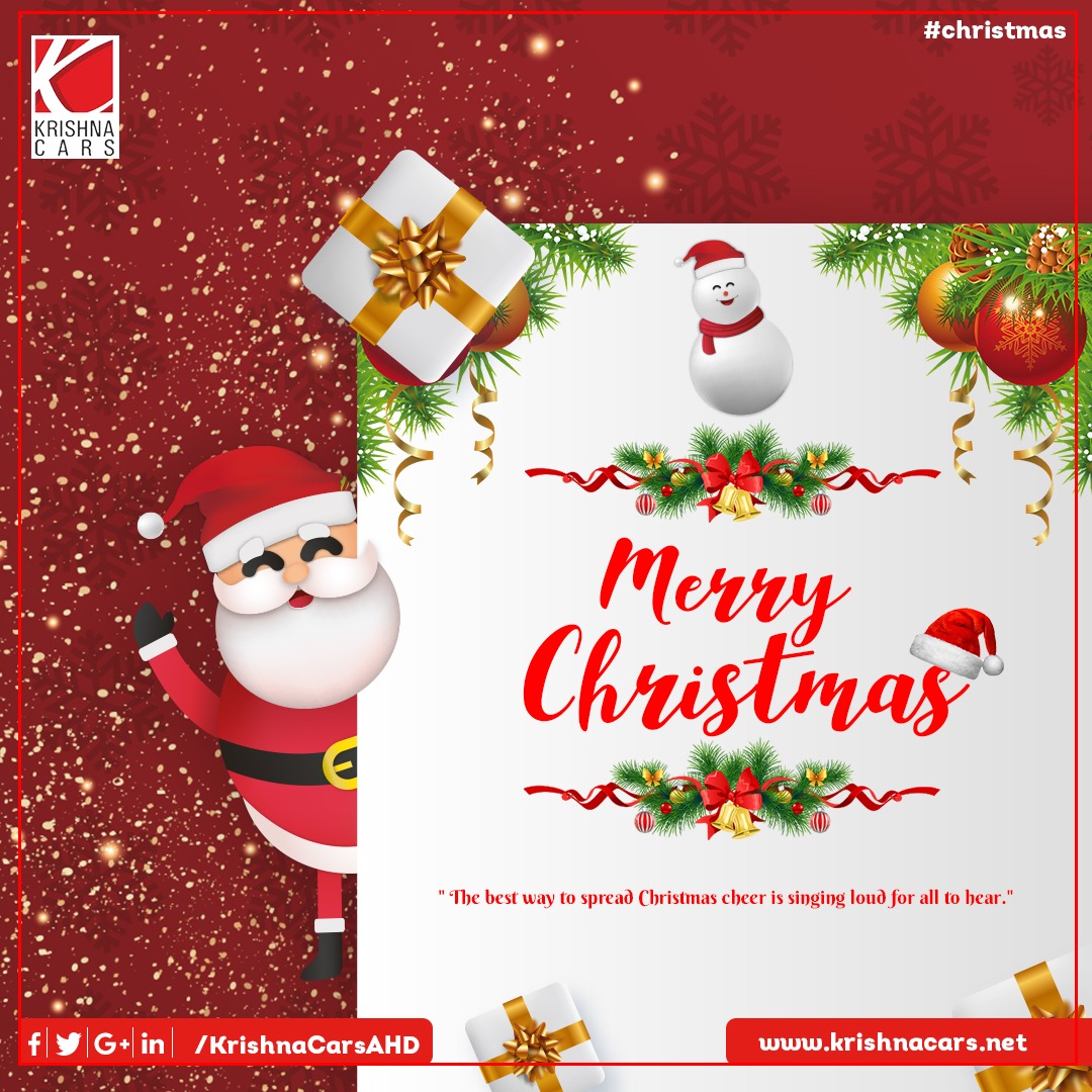 KrishnaCarsAHD's tweet photo. May your Christmas be filled with wonders, love and happiness! Have a beautiful and blessed Christmas!
#krishnacar #Usedcars #sellcar #usedCarinAhmedabad #car #buyusedcar #MerryChristmas #newyear https://t.co/rn0JMLXbsV