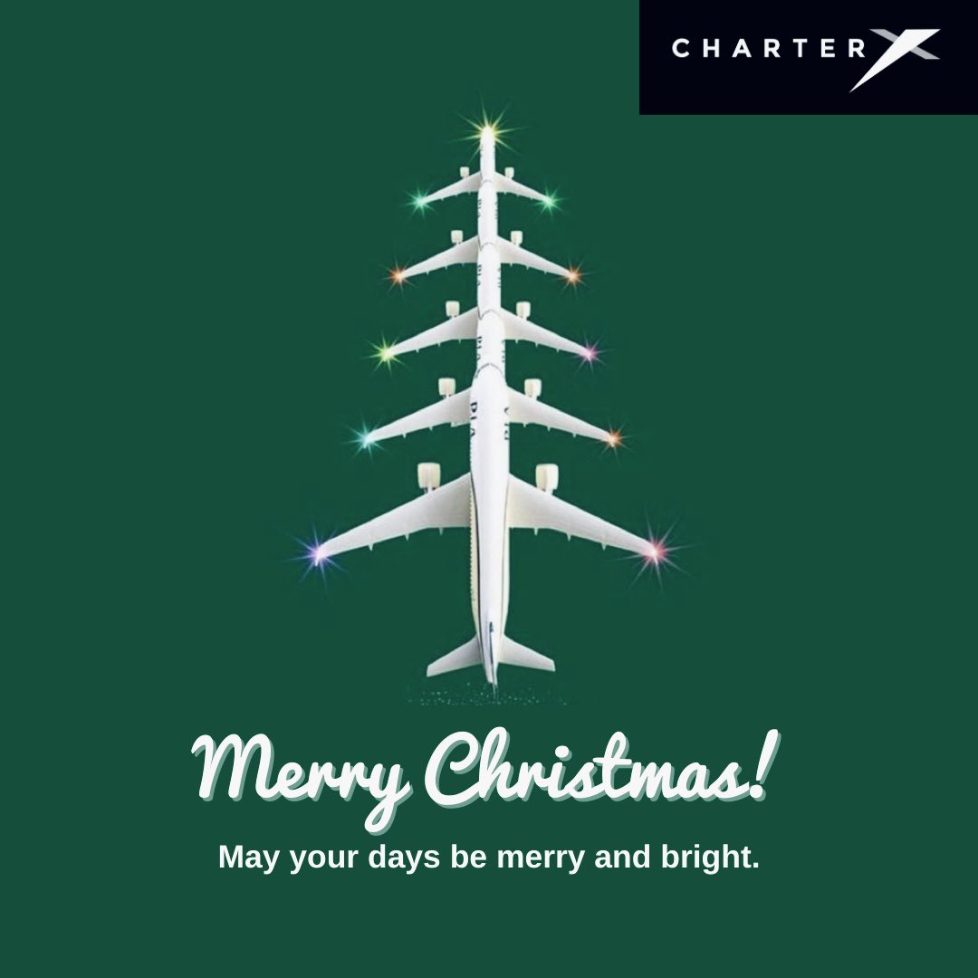 CharterX_'s tweet photo. CharterX wishes you and your loved one’s a Merry Christmas!
#CharterX #merrychristmas #christmas #privatecharter #privatejet https://t.co/asdQmIp8TP