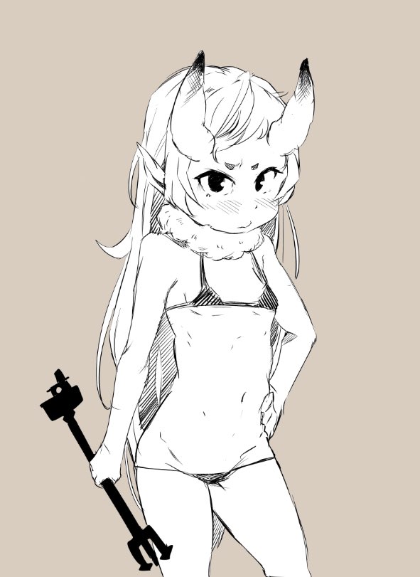 「小鬼族」その名の通り成体も小鬼、お弁当についてるピンでで武装している。近隣の村では(ゴウホウ)と呼ばれ愛されているているが、由来は謎である。 