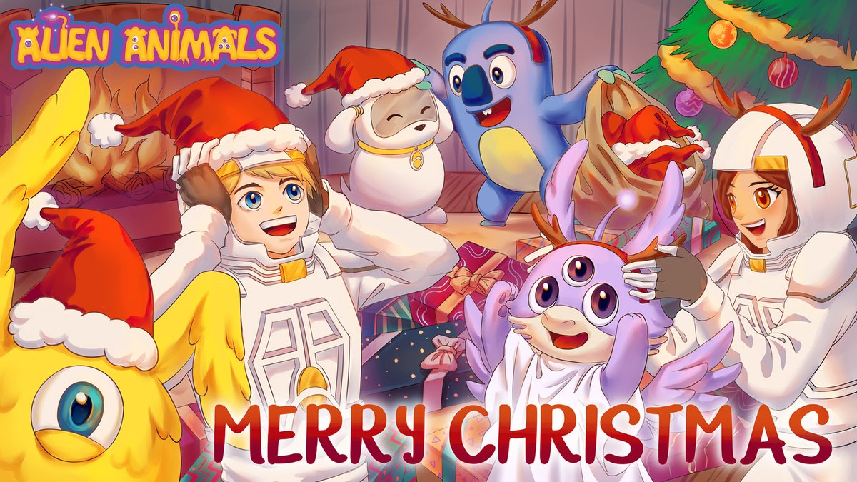 AlienAnimals's tweet photo. Merry Christmas from Alien Animals! 🎄
We hope you'll have a good time with your loved ones~
Happy holiday and stay safe everybody! ❤️ https://t.co/SrltsSGXQk