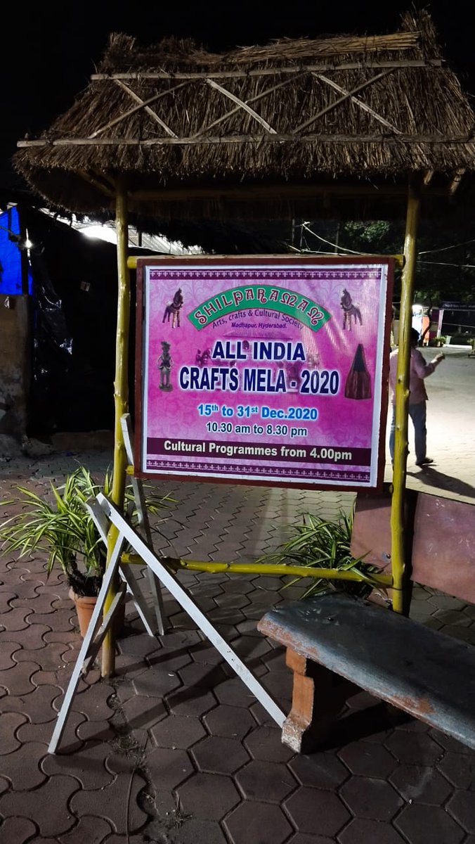 HandloomsTsco's tweet photo. ALL INDIA CRAFT MELA -2020 AT #shilparam #hitechcity #Hyderabad 
All type of #handloom products available
#ikkathpochampally #gadwalsarees #iwearhandloom #narayanpetsarees #handloomsarees 
              15th Dec to 31st Dec 
#Cultural programmes from 4 pm https://t.co/drcAXG0byR