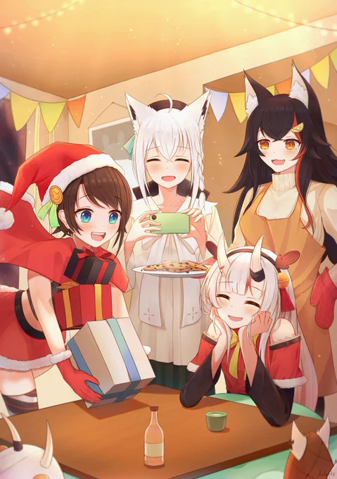 happy HOLO-days! ??

#百鬼絵巻  #みおーん絵 #絵フブキ #プロテインザスバル #hololivefanart 