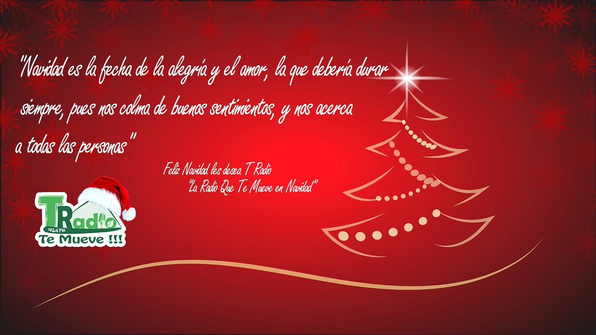 #EnNavidadYoEscuchoTRadio

FELIZ #NAVIDAD LES DESEA T RADIO 102.4 FM 

Conectate ya con nuestro especial de Navidad, envia tu saludo en una nota de voz al WhatsApp 311 202 5985 y saluda a tus familiares a través de T Radio 102.4 FM y en la tradio.com.co #TeMueve