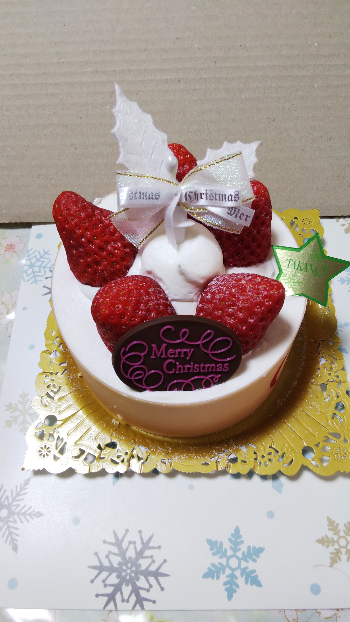 ちーたま With ｋ 昨日のクリスマスケーキ 新宿高野のマネージュ T Co T3iotrbmpa Twitter