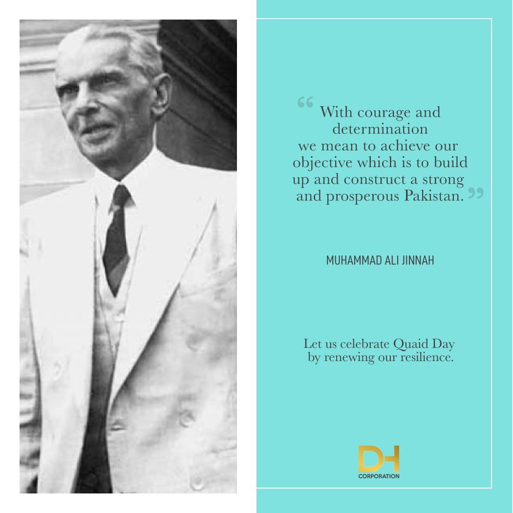 DH_Corp's tweet photo. Let us celebrate Quaid’s Day by renewing our resilience. https://t.co/FS2yAvcuRC