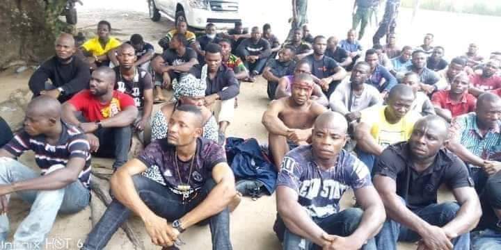 IgbolandTV's tweet photo. ALARM ! These 69 Biafrans were abducted on their way to burial in Imo State on July 2020 and dumped in prison on #Oders of #GovHopeUzodinma. #BiafaraNews @UNHumanRi https://t.co/Uny5UvHJ5z