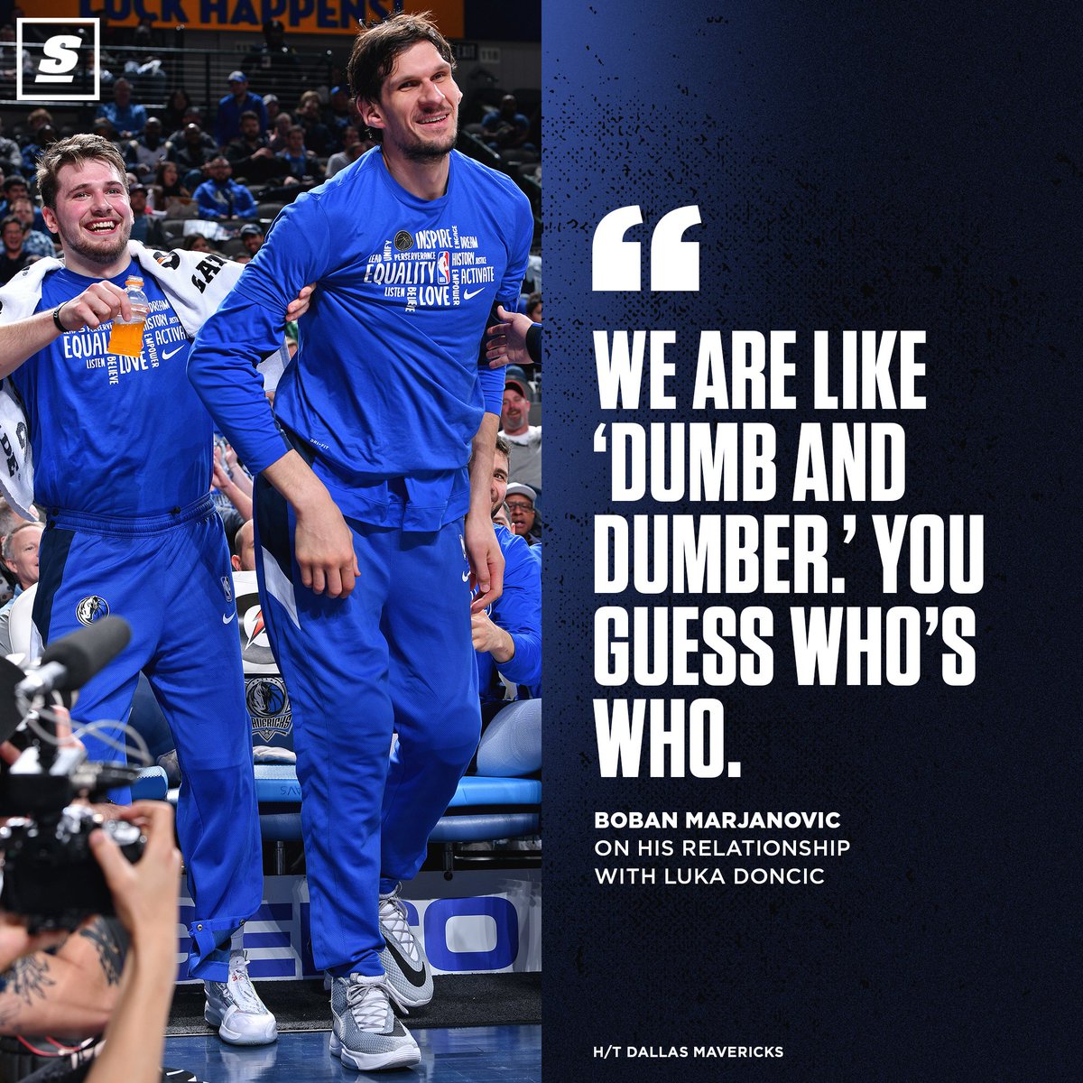 theScore's tweet image. Who's Harry and who's Lloyd?! 🤔