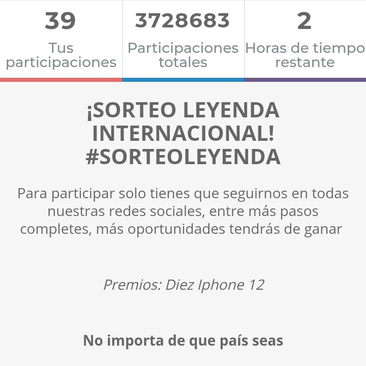 Edith083001's tweet photo. Ya solo faltan 2 horas para que se acabe el sorteo, que emoción. Espero poder ser una de las ganadoras. #sorteoleyanda https://t.co/pqyRGcmRIZ